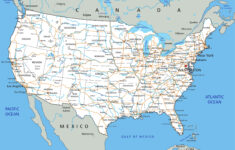 High Detailed United States Of America Road Map in Map Of Usa With Cities And Highways