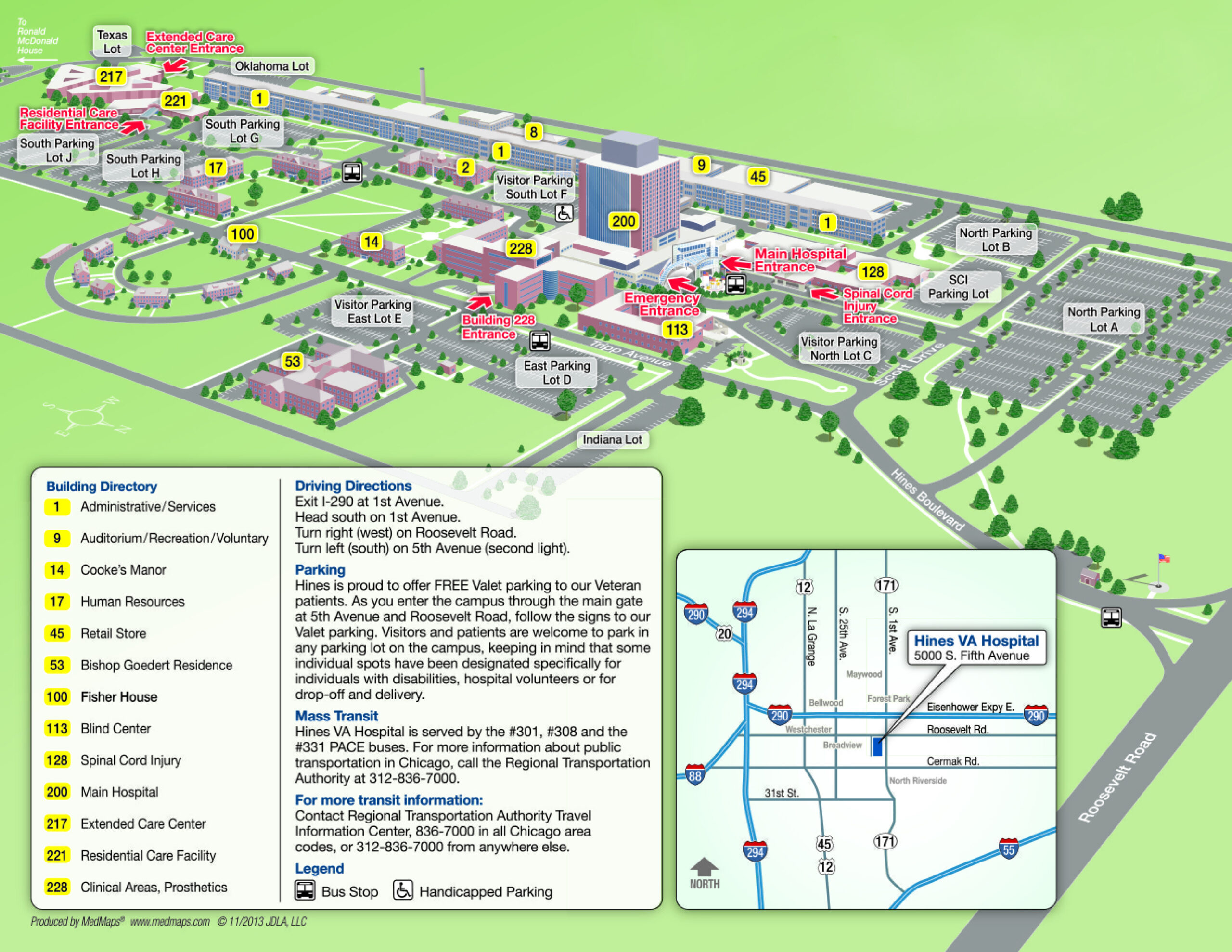 Hines Va Hospital Map | Va Hines Health Care | Veterans Affairs in Map Of Va Hospitals In Usa