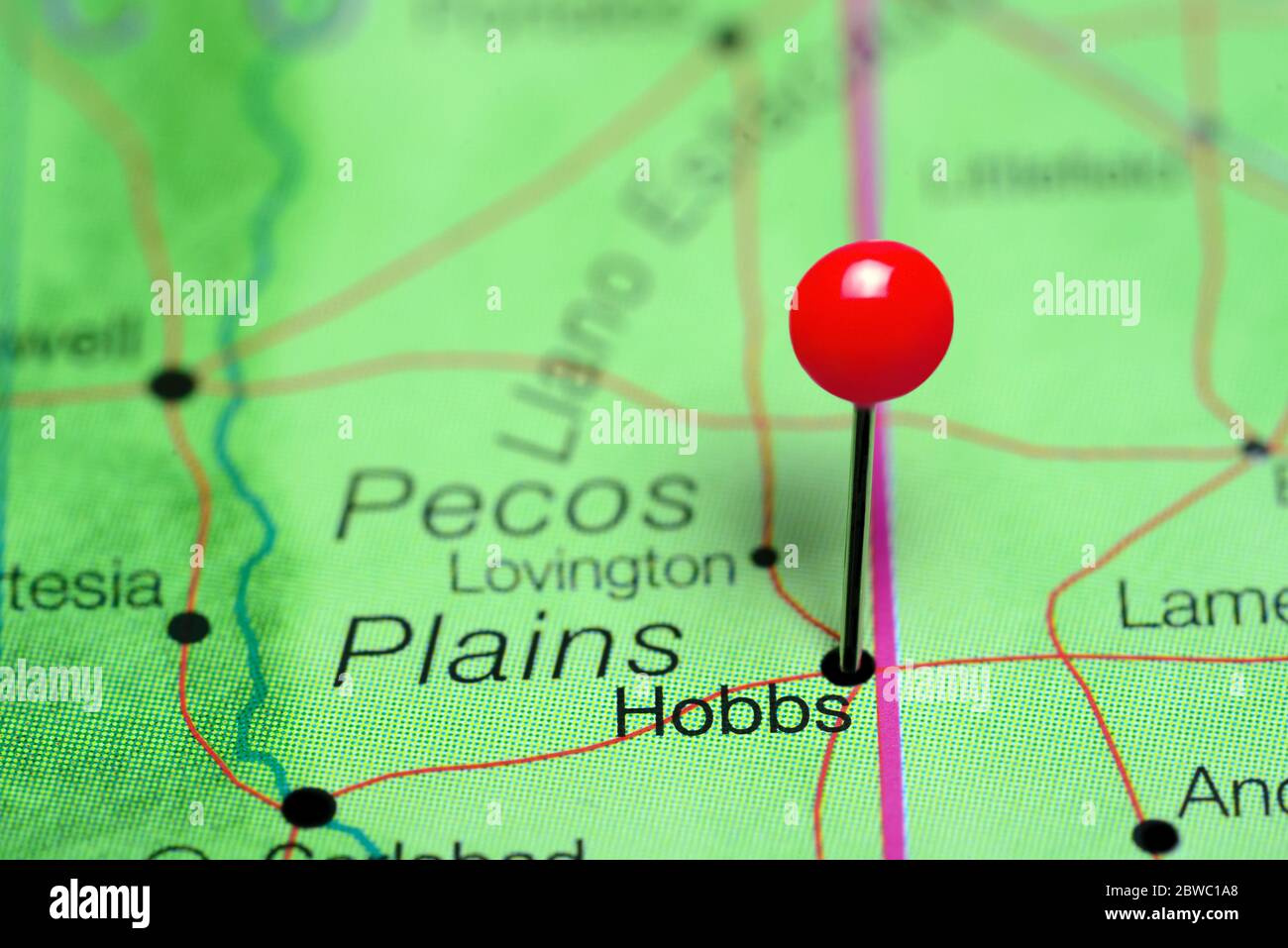 Hobbs New Mexico Map Hi-Res Stock Photography And Images - Alamy inside Map of Hobbs New Mexico USA