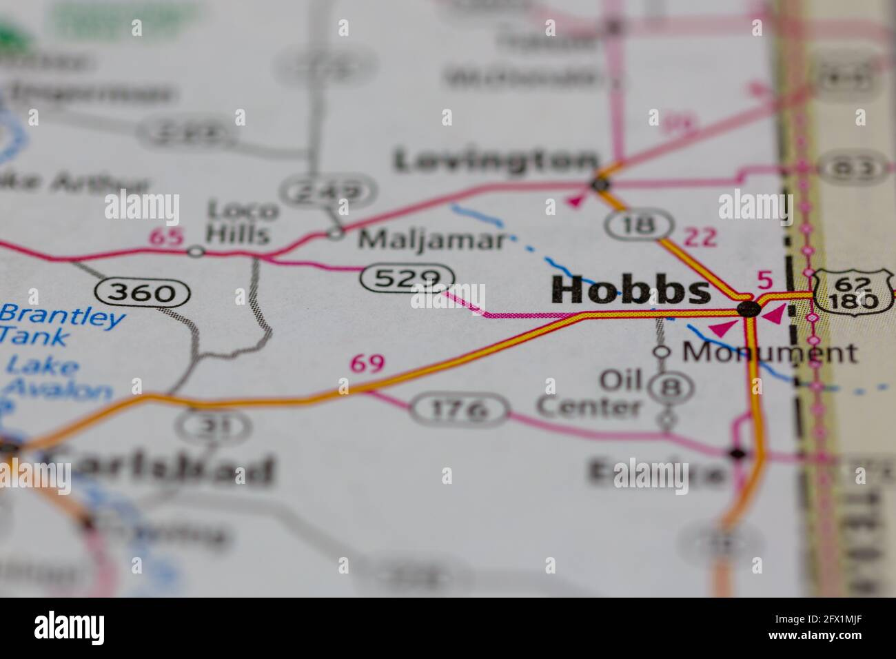 Hobbs New Mexico Map Hi-Res Stock Photography And Images - Alamy inside Map of Hobbs New Mexico USA
