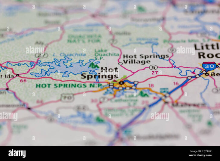 Map of Hot Springs In USA Map of Hot Springs In USA
