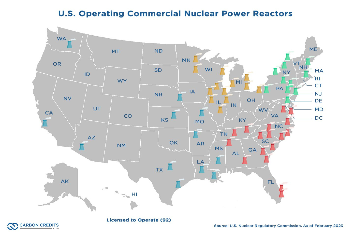 How Retired Nuclear Power Sites In The U.s. Could Fuel Net Zero with Map Of Nuclear Sites In Usa