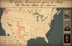 I Made A Map Of 1845 Usa And Some Contemporary Poets And Writers for Map Of The Usa In 1845