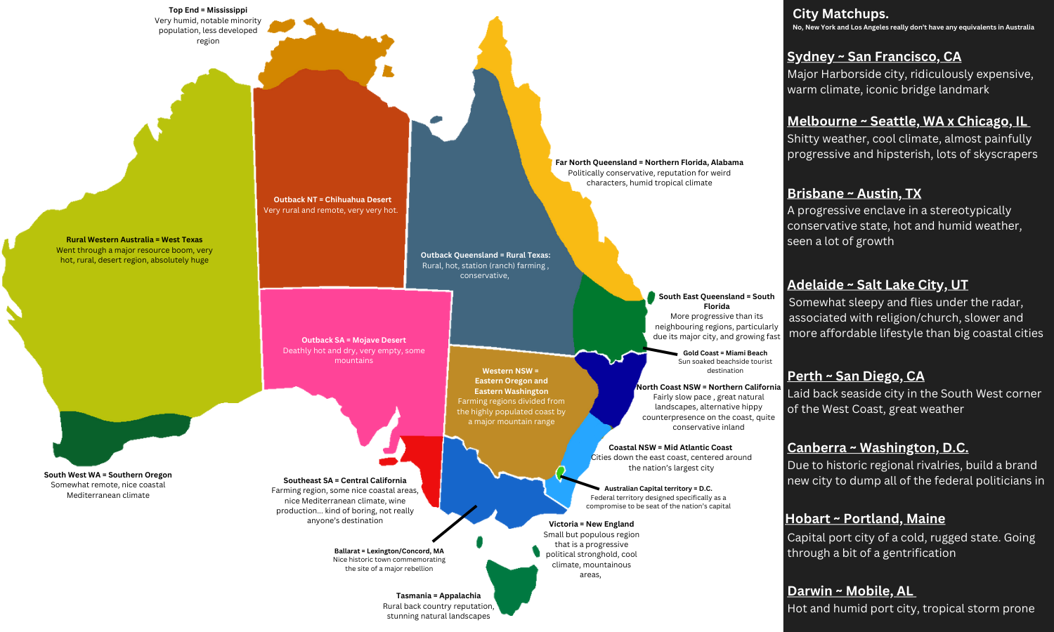 I Made An Actual Map To Explain Australia To Americans : R/Ausmemes pertaining to Map Of Australia Overlaid On Usa