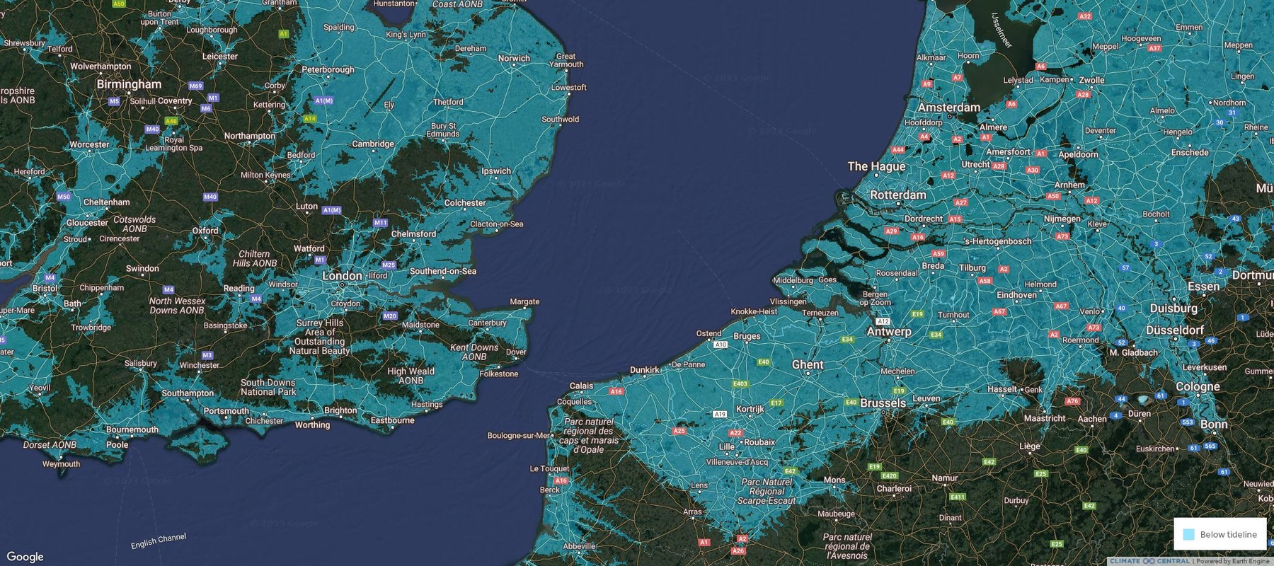 If All The Ice Melted Maps - Hic Sunt Dracones with Map of USA If Ice Caps Melt