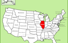 Illinois Location On The U.s. Map – Ontheworldmap inside Illinois On A Map Of Usa