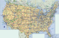 In High-Resolution Highways Map Of The Usa. The Usa Highways Map with Map Of The Usa With Highways
