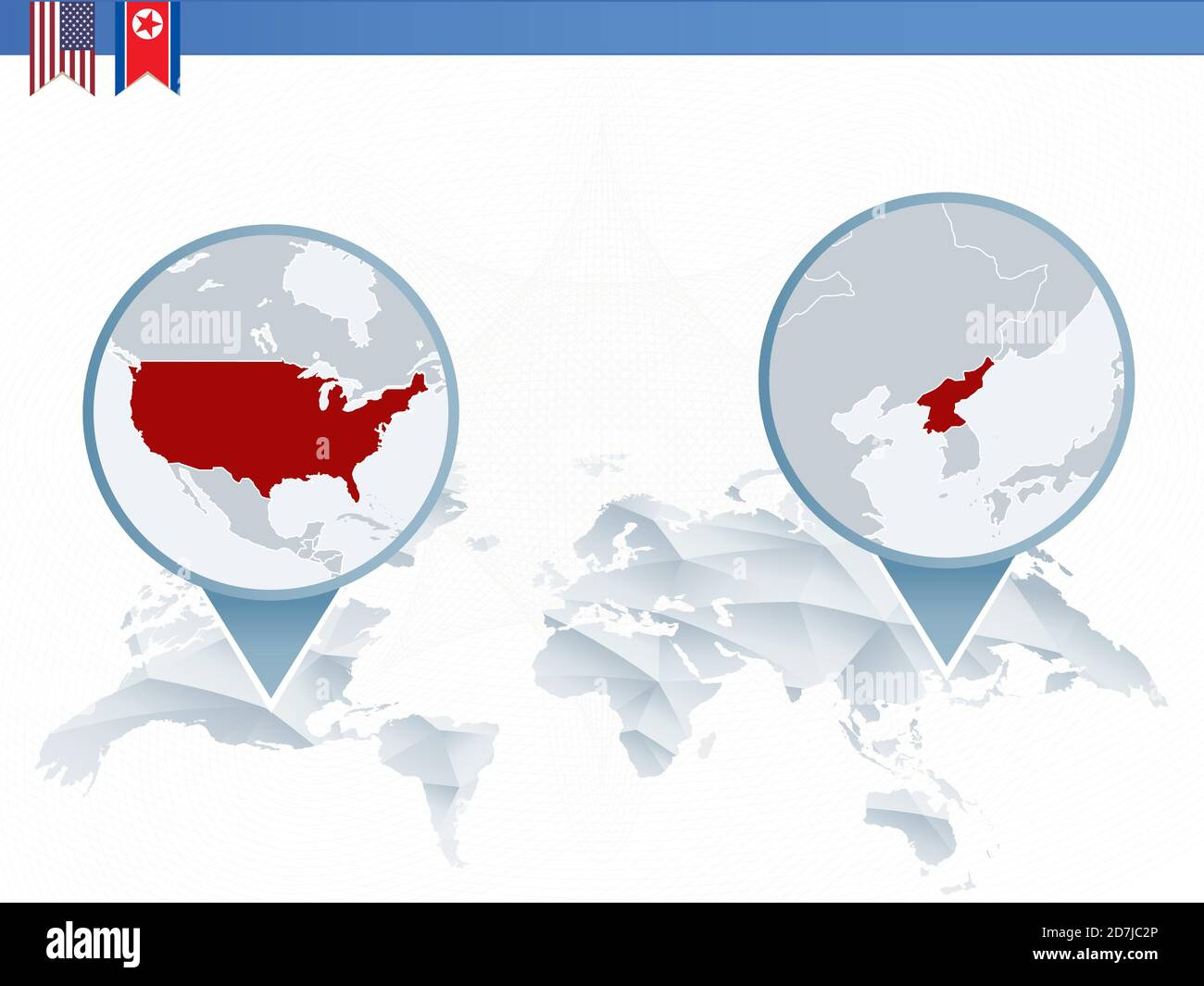 Infographics About The Conflict Between United States Of America regarding Map Of North Korea And Usa