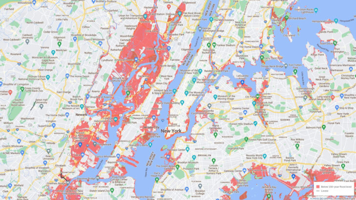Us Navy Flood Map of the USA