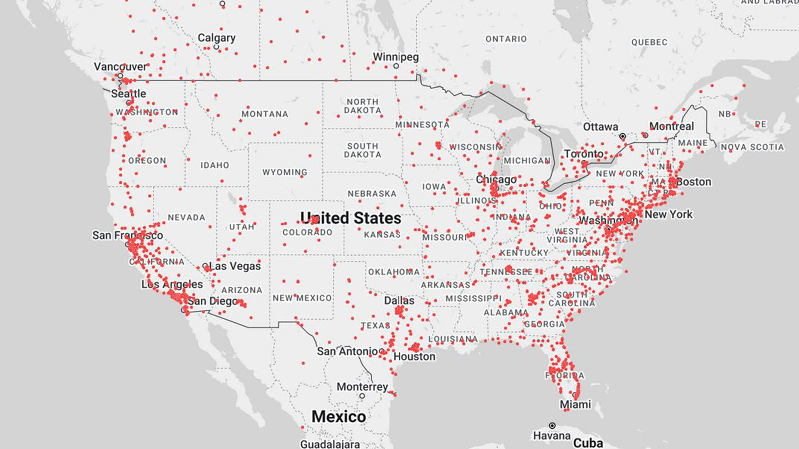 Interactive Tesla Superchargers Map Shows Sites Open To Nacs Partners with Tesla Charging Stations Map of USA
