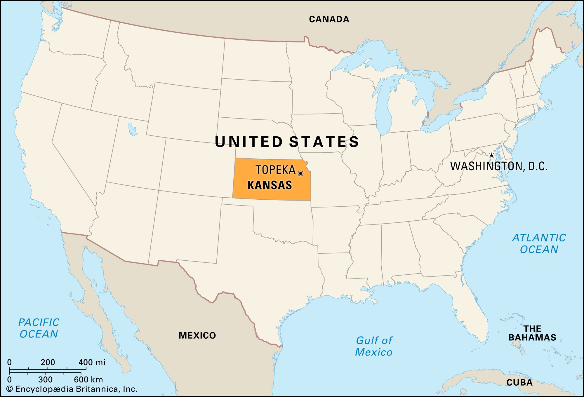 Kansas | Flag, Facts, Maps, &amp;amp; Points Of Interest | Britannica in Kansas City On Map Of Usa