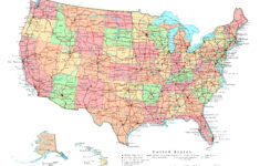 Large Political And Administrative Map Of The Usa With Roads And regarding Map Of Usa Roads And Cities