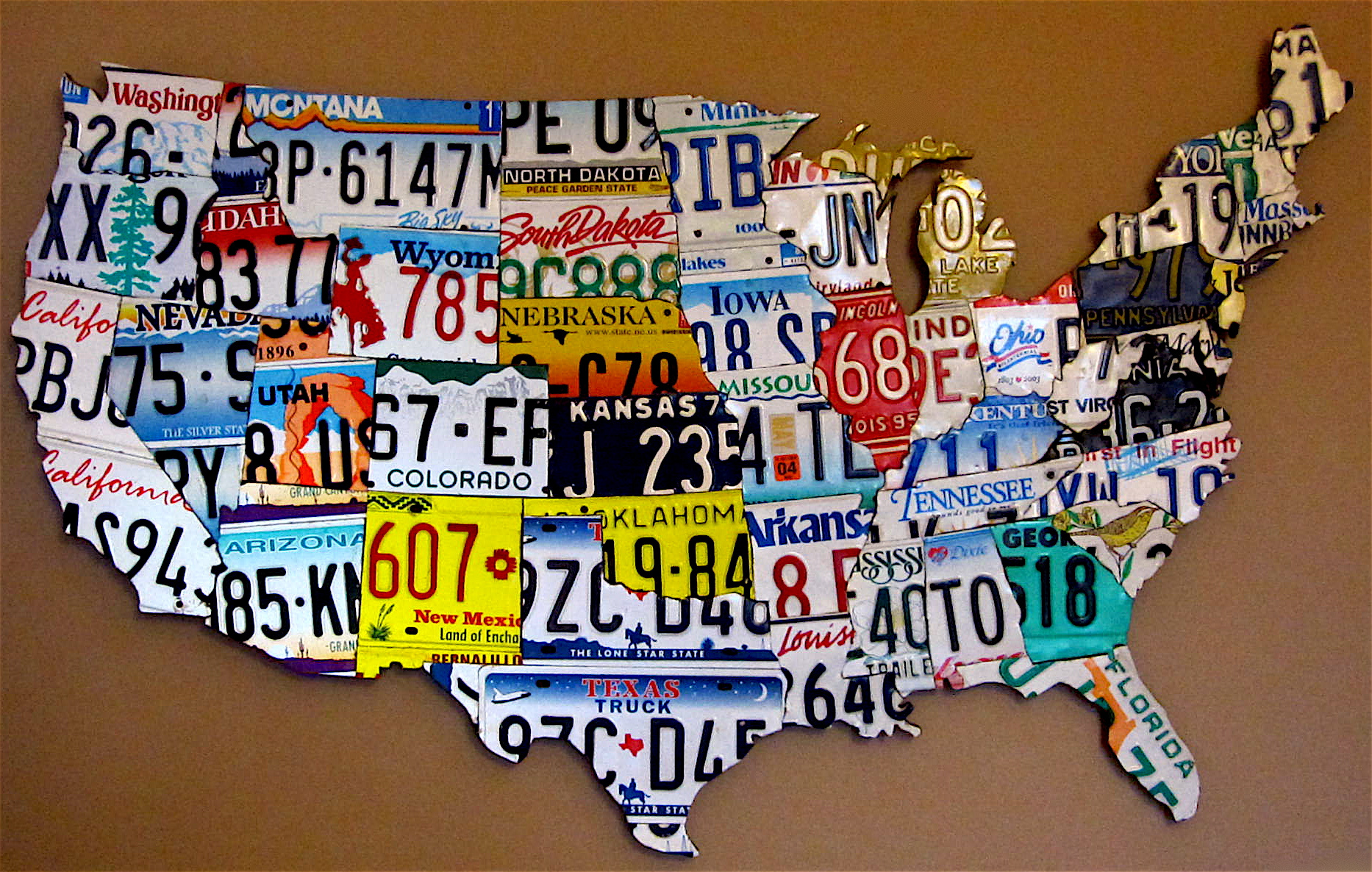 License Plate Maps | Stevemarshart for Real License Plate Map Of Usa