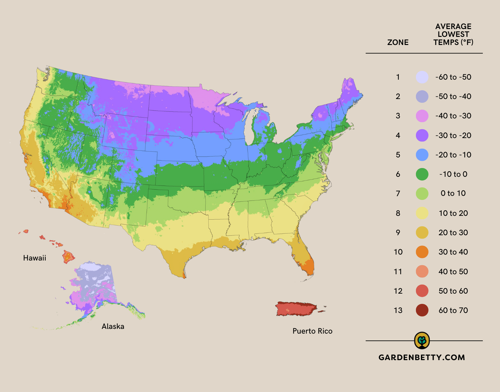Look Up Your Growing Zone And State Map Of Usda Hardiness Zones regarding Map Of Growing Zones In Usa