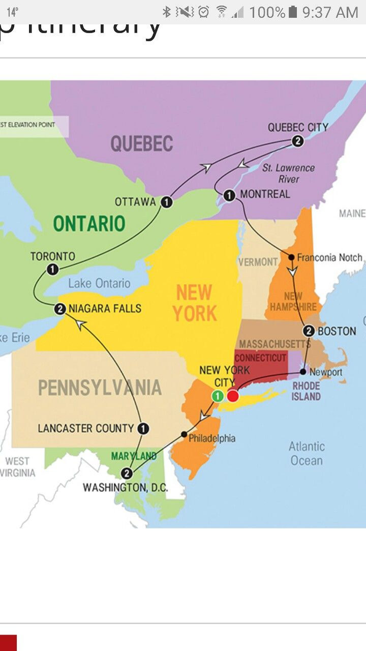 Map Of East Coast Usa And Canada with regard to Map Of Eastern Seaboard Usa And Canada