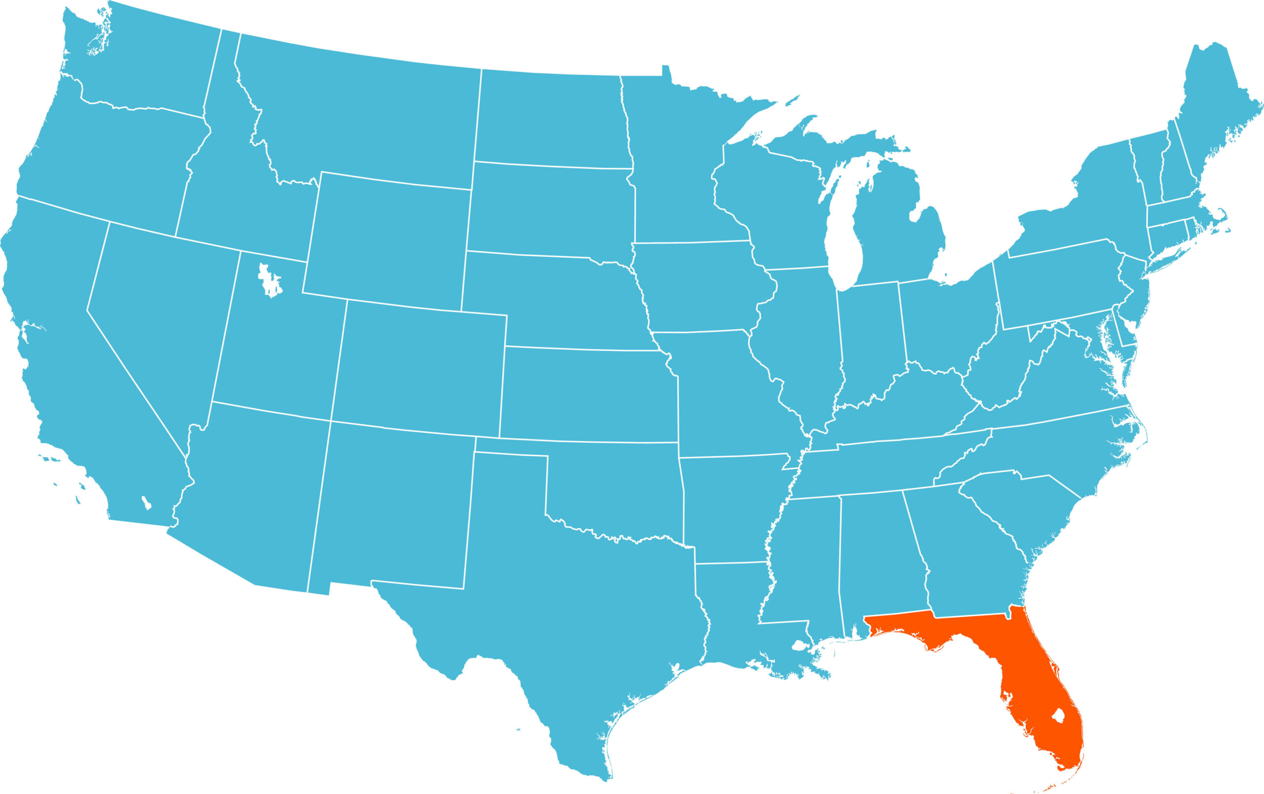 Map Of Florida - Guide Of The World in Florida On A Map Of Usa
