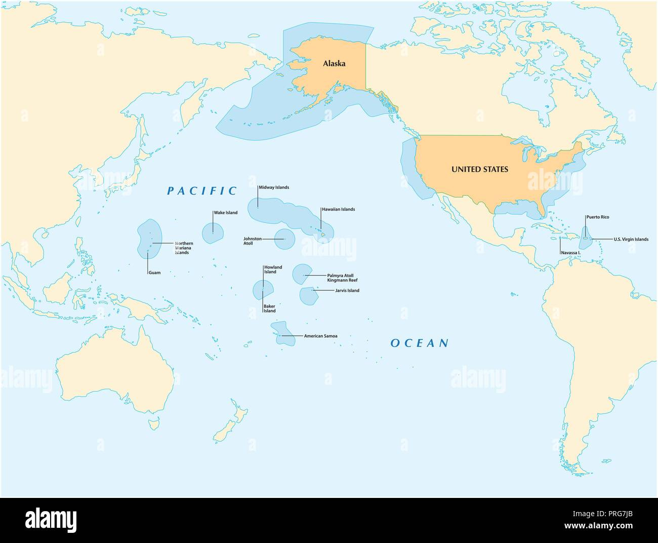 Map Of Hawaii Territory Hi-Res Stock Photography And Images - Alamy for Map of Hawaii and Mainland USA