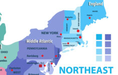 Map Of Northeastern United States | Mappr throughout Map of Northeast USA with Cities