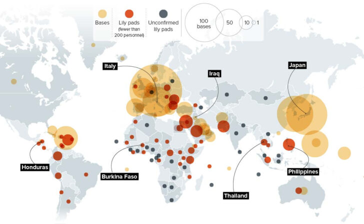 Map of Us Military Bases In USA