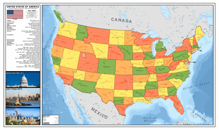 Map of USA In 30 Years
