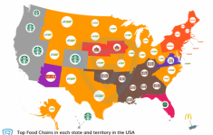 Map Of The Largest Fast Food Chains In Each Us State In 2024 within Map Of Mcdonald'S In Usa