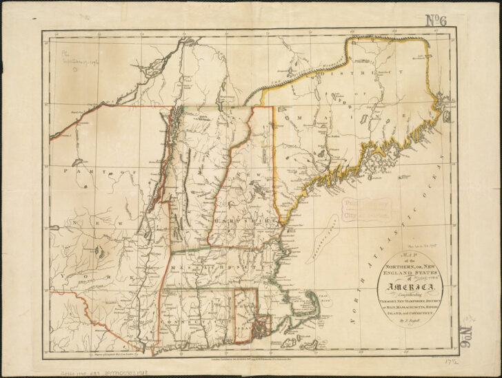 Map of New England USA with Cities Map of New England USA with Cities