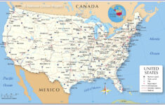 Map Of The United States – Nations Online Project within Pacific Ocean On Map of USA
