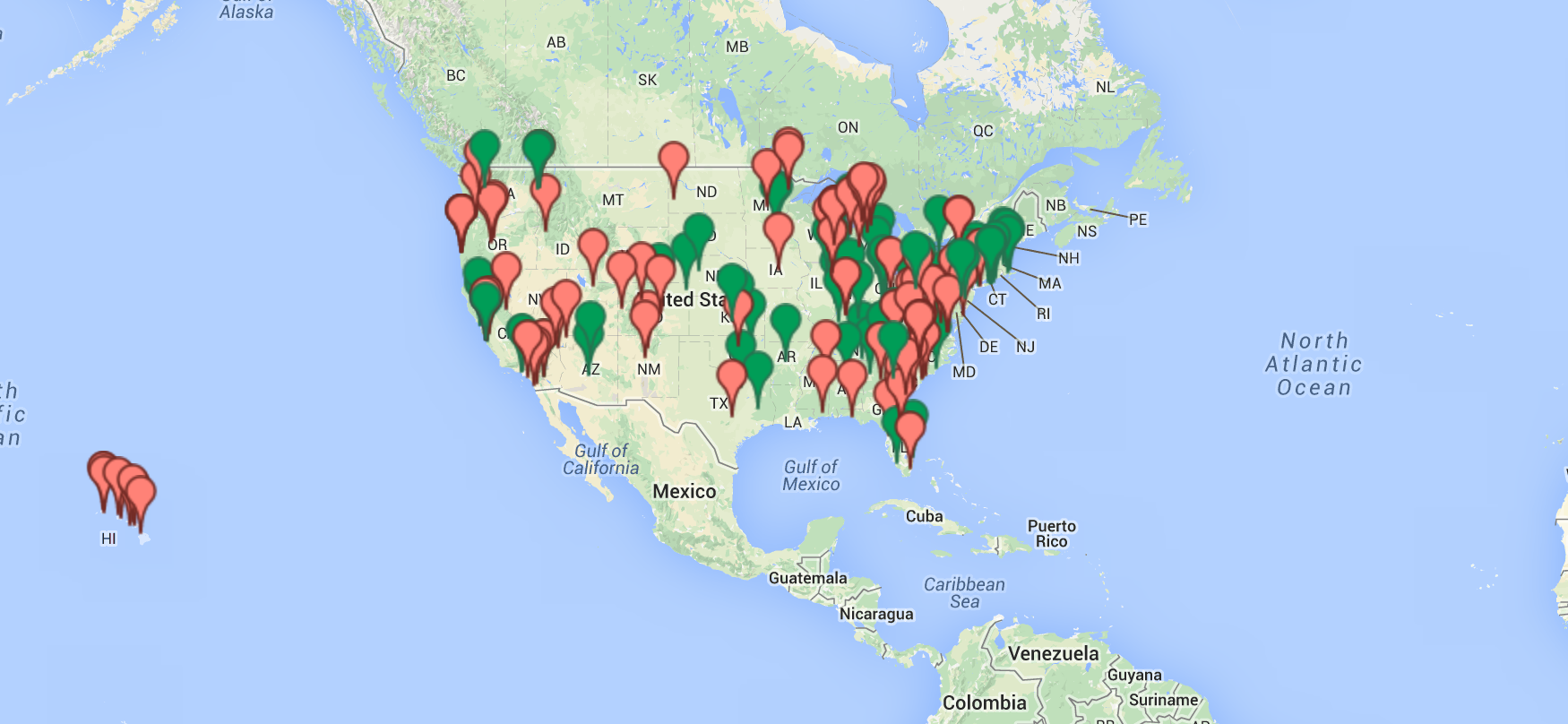 Map Of Top 100 Golf Courses In Us - within Map of Best Golf Courses In USA