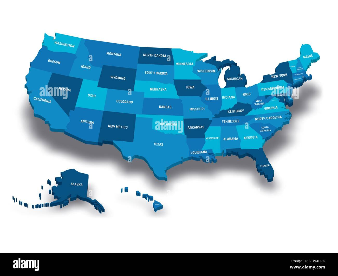 Map Of United States Of America, Usa, With State Postal with Map of USA with Postal Abbreviations