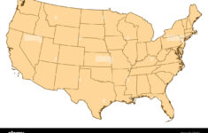 Map Of United States Where Washington, D.c. Is Highlighted Stock regarding Map Of Usa With Washington Dc Highlighted