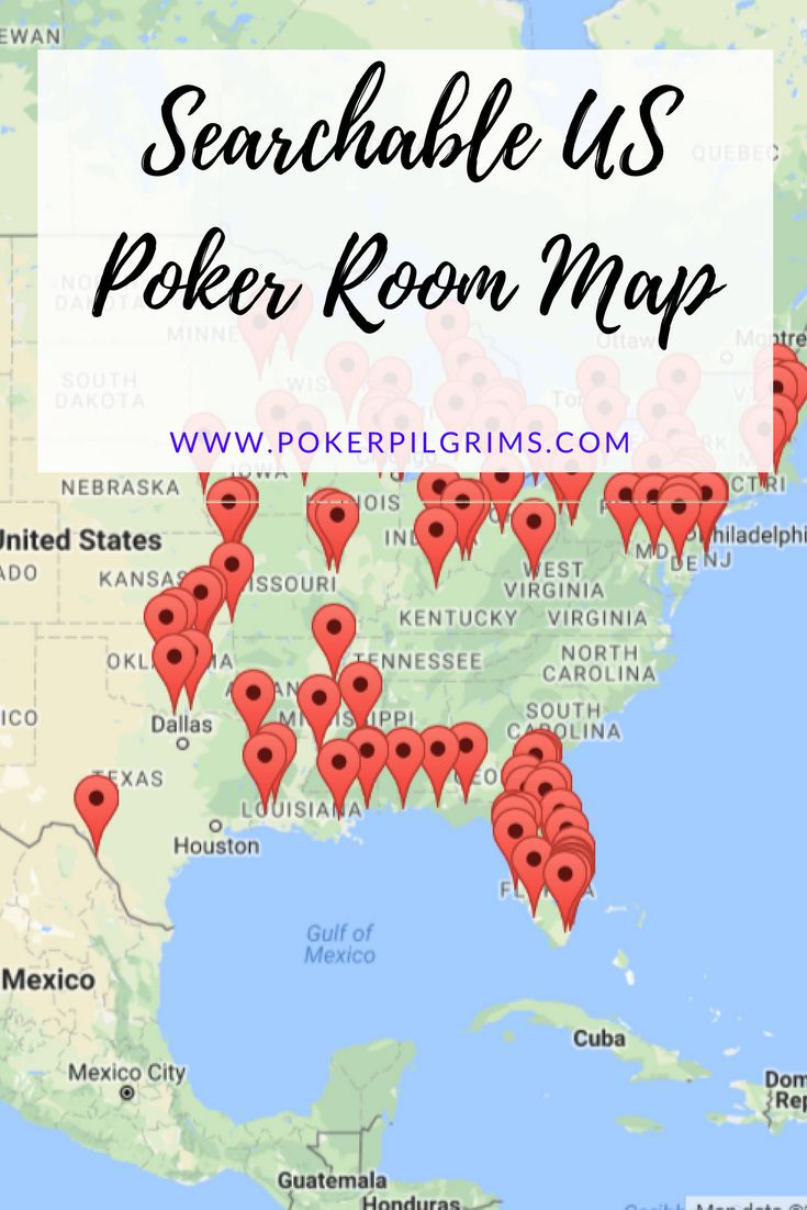 Map Of Us Poker Rooms in Map Of All Casinos In Usa