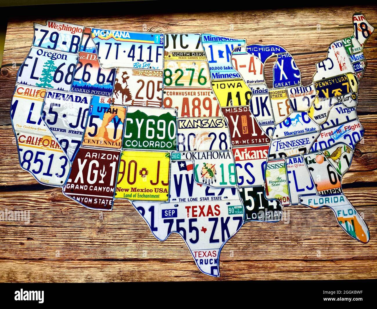 Map Of Usa Made Of With States License Plates Stock Photo - Alamy intended for Map Of Usa Made Of States License Plates