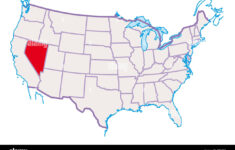 Map Of Usa, Nevada Highlighted In Red Stock Photo – Alamy regarding Nevada On A Map Of Usa