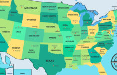 Map Of Usa With State Names with regard to Map Of Usa With Names Of States