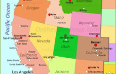 Map Of Western United States – Ontheworldmap inside Map Of Western Usa With Cities