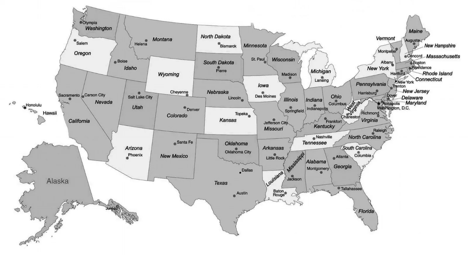 Map Usa — Crossing . The . Usa pertaining to Map Of Usa With States Marked