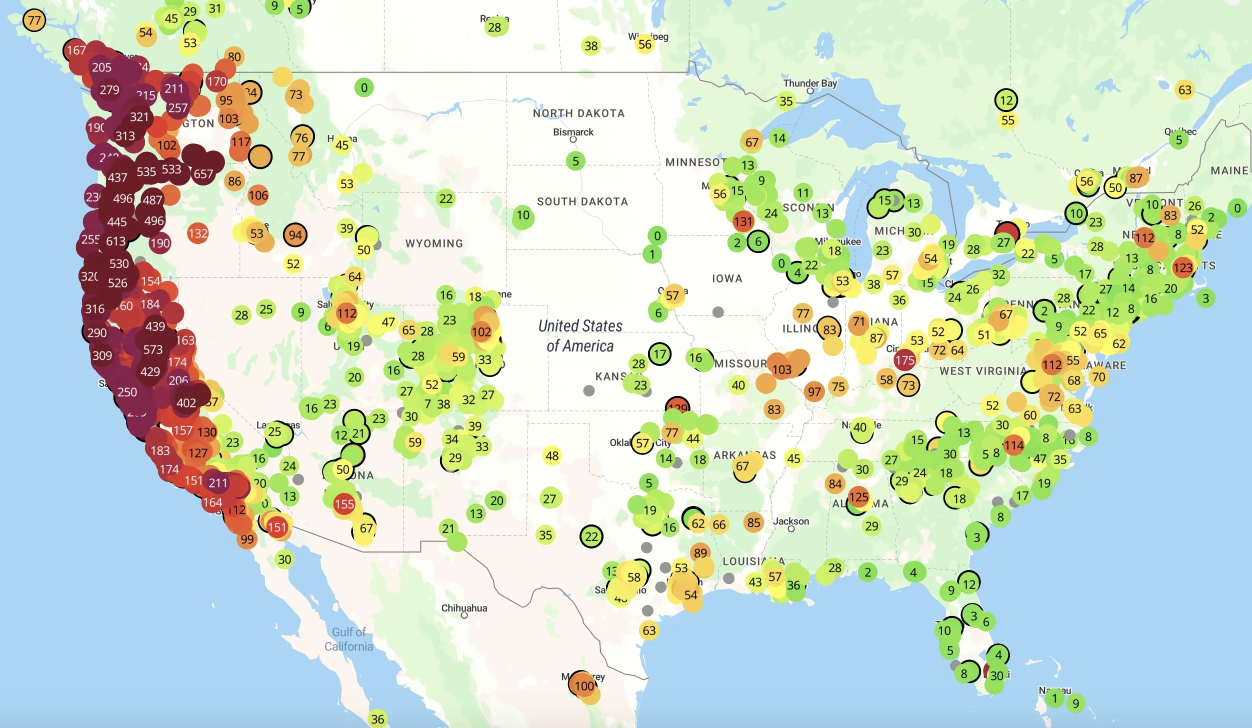 Mapping The Wildfire Smoke Choking The Western U.s. - Bloomberg with regard to Map Of Fires In Northwest Usa