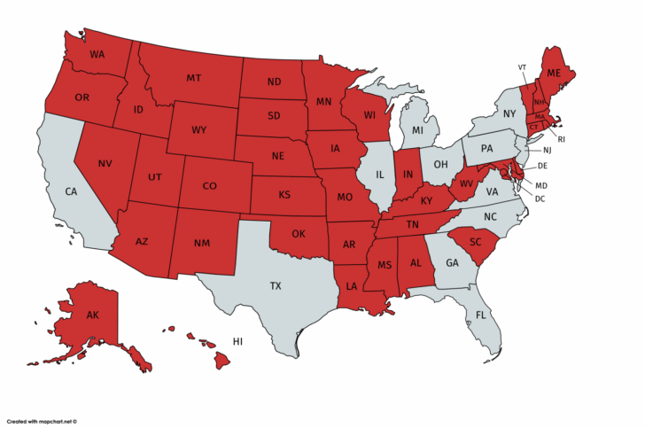 Map of USA According To New Yorkers