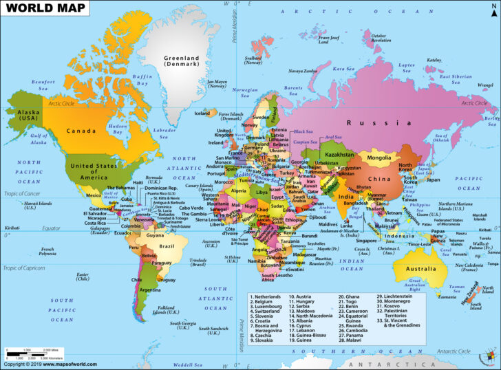 The Map of the World USA The Map of the World USA