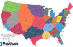 Maptitude Map: Closest Nfl Stadium for Nfl Teams On Map Of Usa