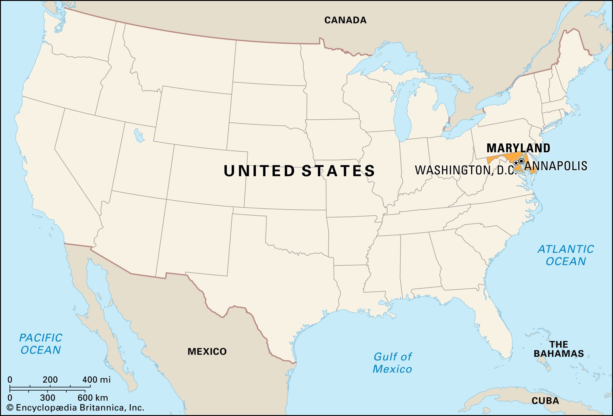 Maryland | History, Flag, Map, Capital, Population, &amp;amp; Facts inside Baltimore On A Map of USA