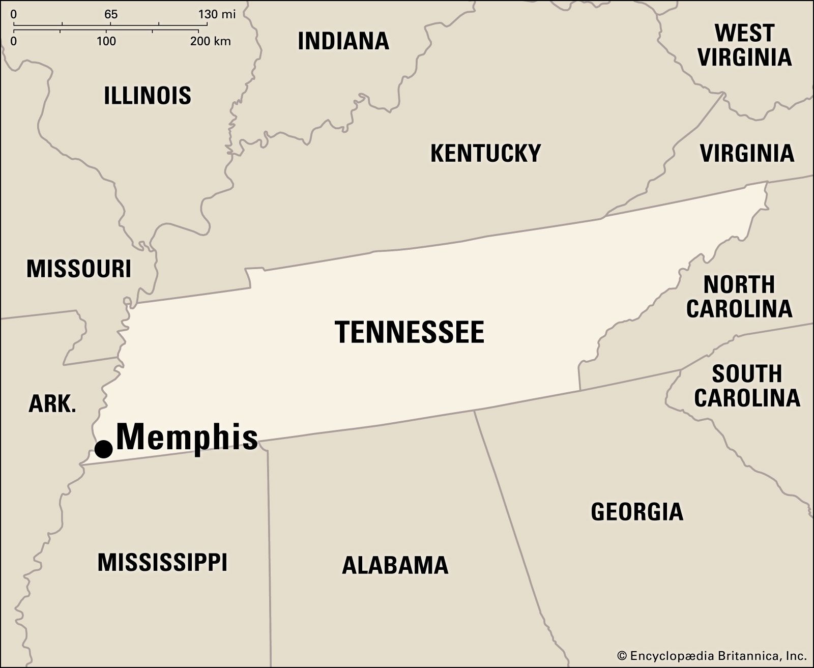 Memphis | Facts, Map, &amp;amp; Points Of Interest | Britannica for Memphis Tennessee On Map of USA