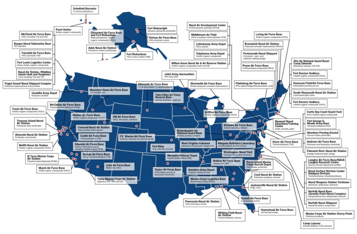 Map of Us Army Bases In USA Map of Us Army Bases In USA