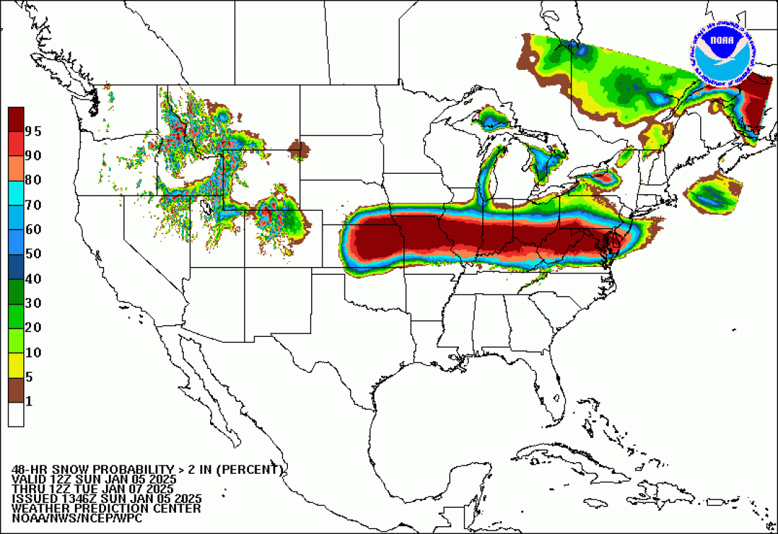 Millions Face Snow And Ice As A Major Winter Storm Moves Across throughout Map of Snow Storm In USA