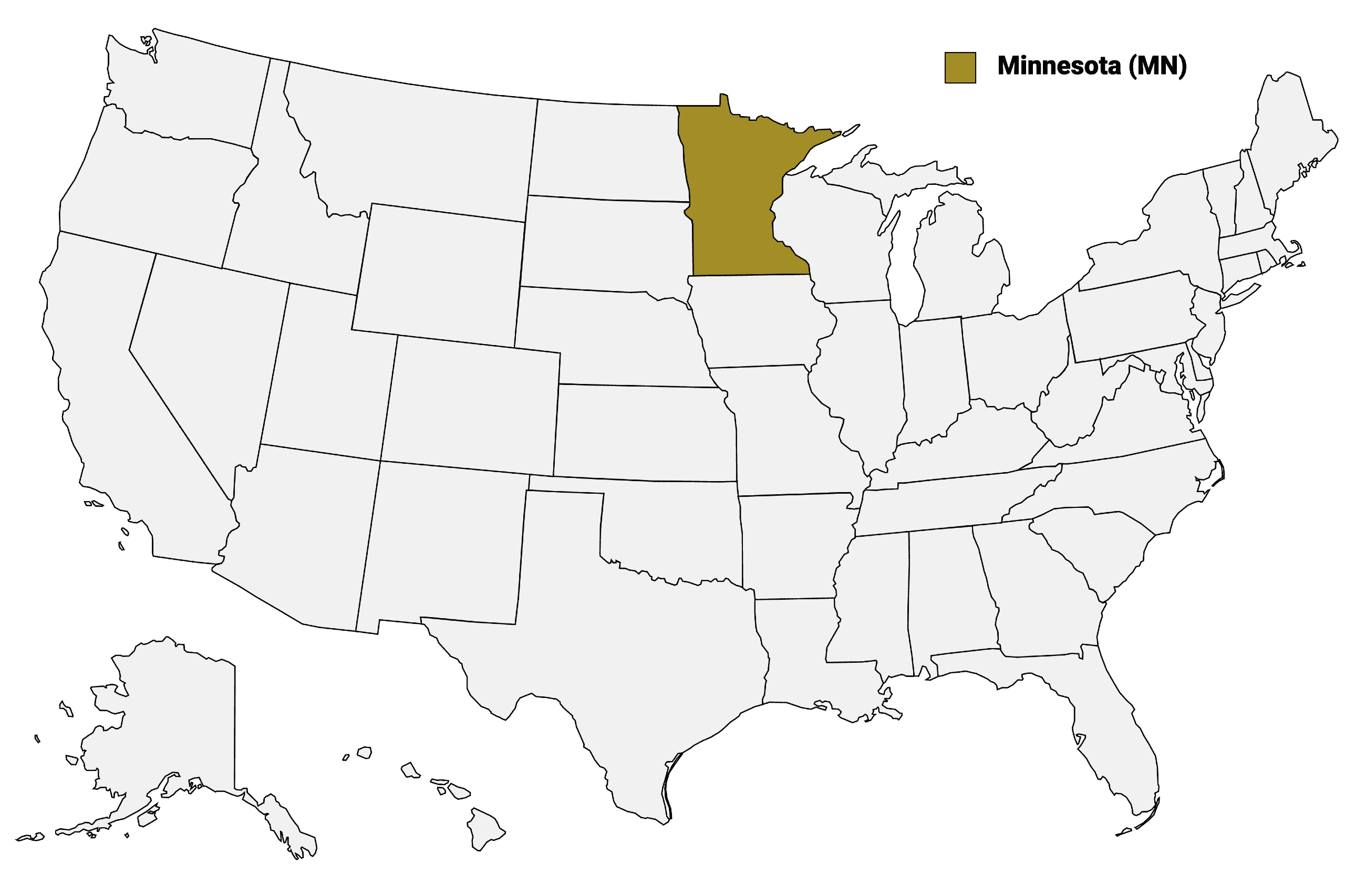 Minnesota Counties Map | Mappr in Minnesota On A Map Of Usa