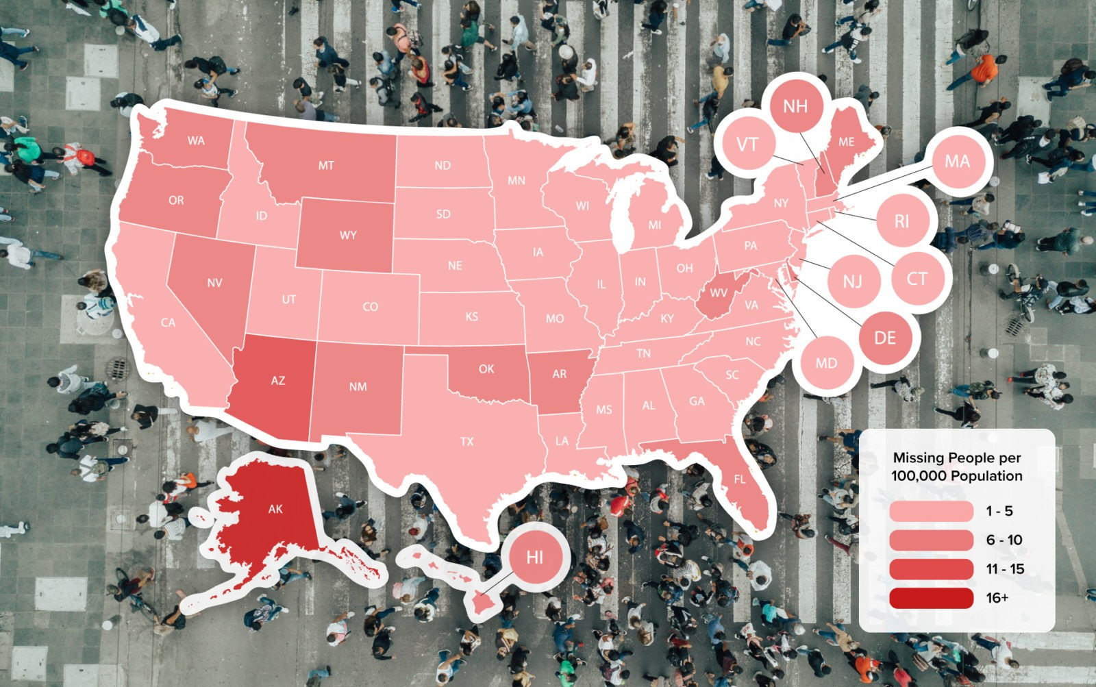 Missing Personsstate 2019 | Vivint Source regarding Map Of Missing Persons In Usa