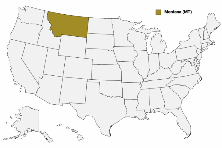 Where Is Montana On the Map of USA Where Is Montana On the Map of USA