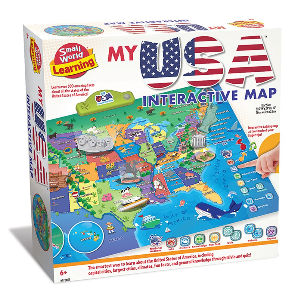 My Usa Interactive Map - Swt9721053 | Small World Toys | Maps pertaining to Interactive Map of USA For Students