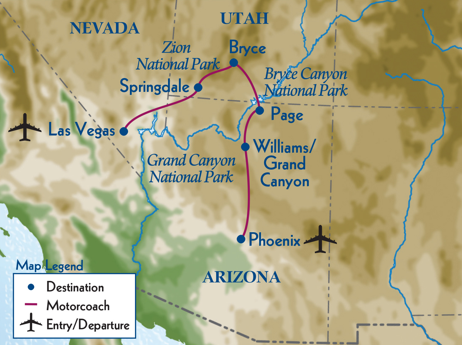 National Parks Of The Southwest | Odysseys Unlimited with Map Of National Parks In Southwest Usa