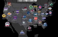 Nba G League Franchise Map – The Nba G League in Nba Teams On Map of USA